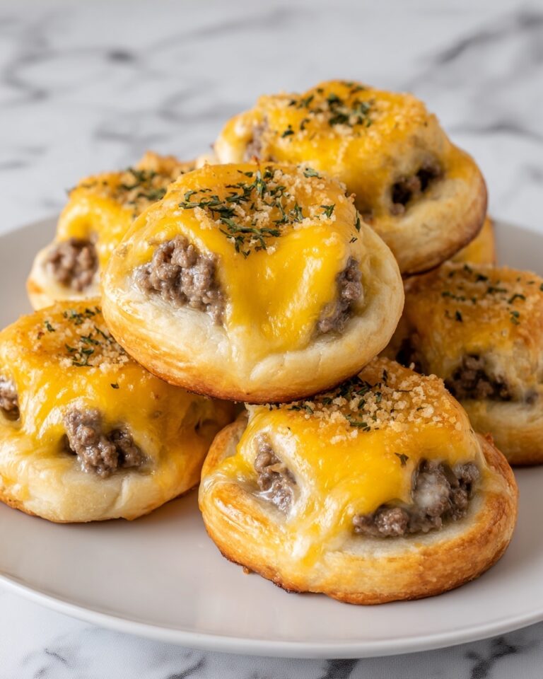 Garlic Butter Cheeseburger Rollups Recipe