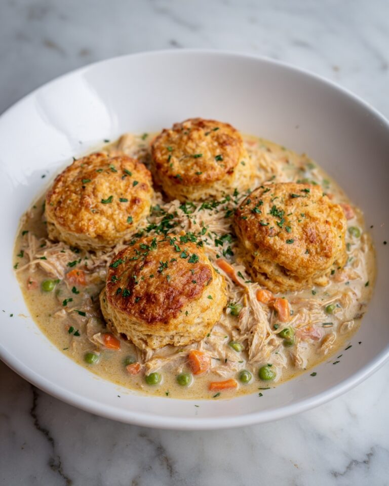Chicken Pot Pie with Biscuit Topping Recipe