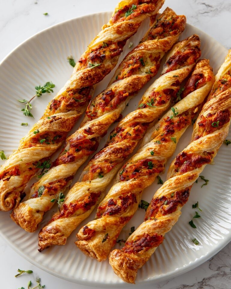 Cheesy Jalapeno Popper Puff Pastry Straws Recipe