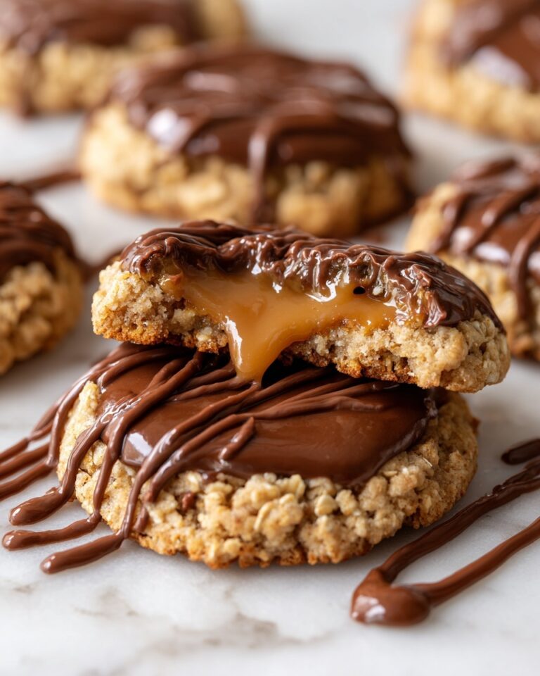 Peanut Butter Chocolate Caramel Cookies Recipe