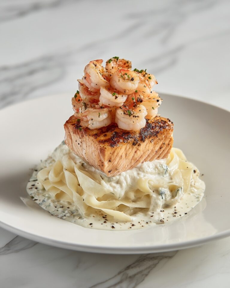 Salmon and Shrimp Alfredo Recipe