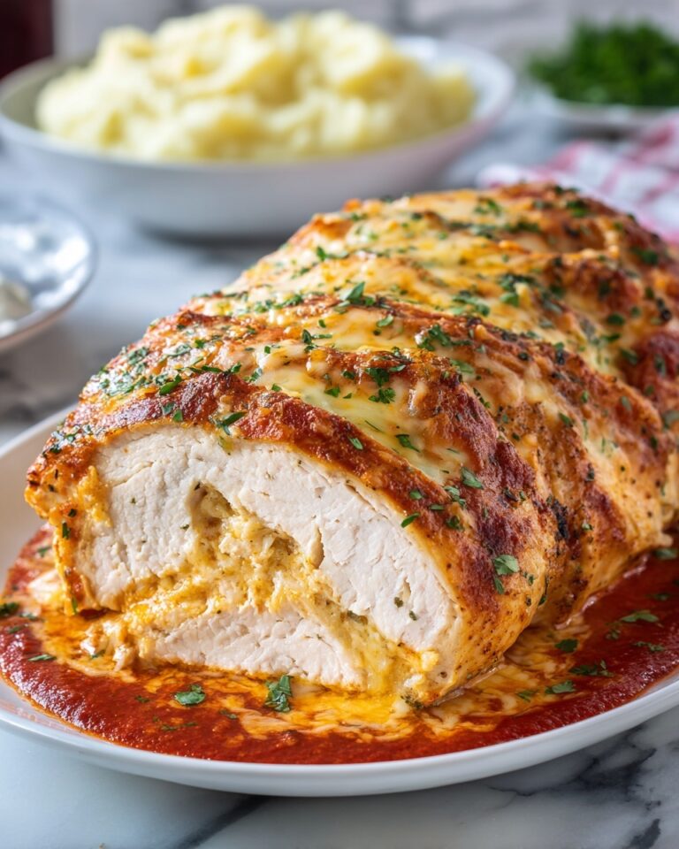 Chicken Parmesan Stuffed with Cream Cheese Recipe