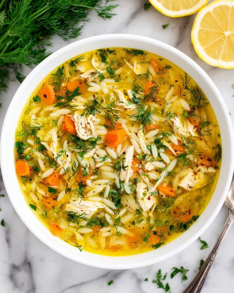 Mediterranean Lemon Chicken Soup Recipe
