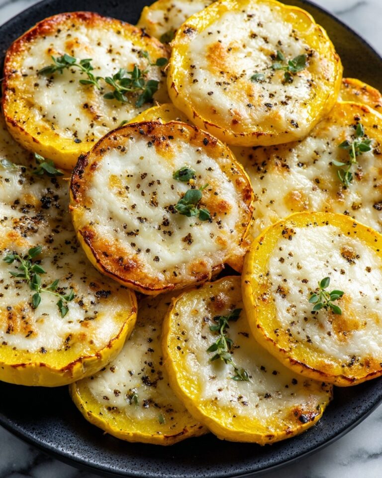 Crispy Baked Cheesy Squash Rounds Recipe