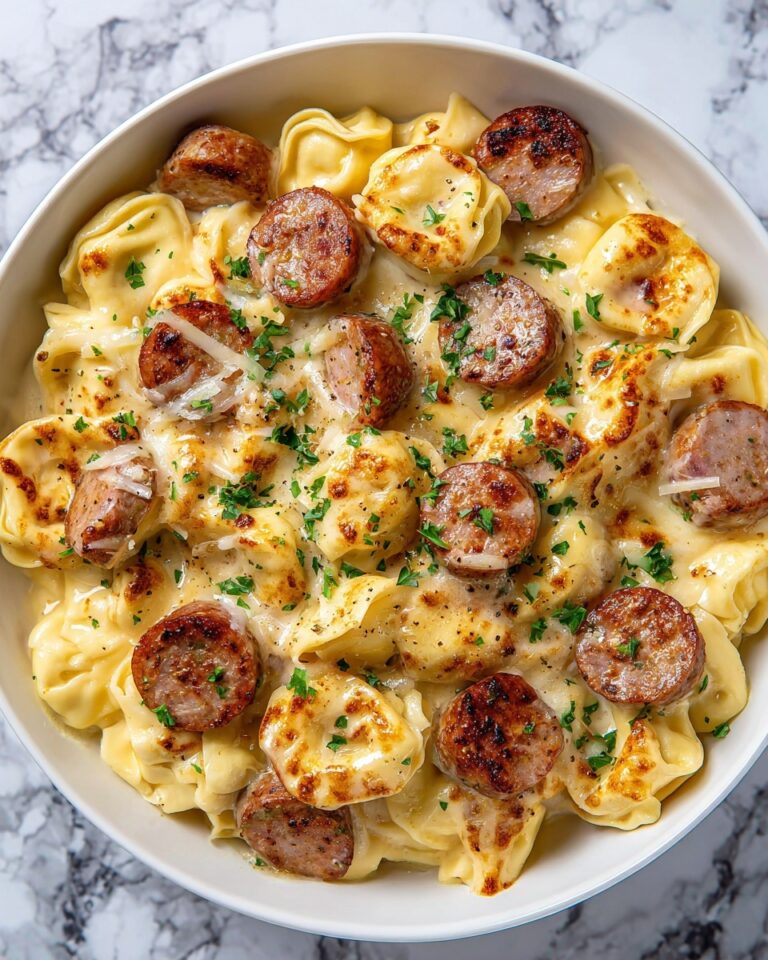 Crockpot Pierogi Casserole with Kielbasa Recipe