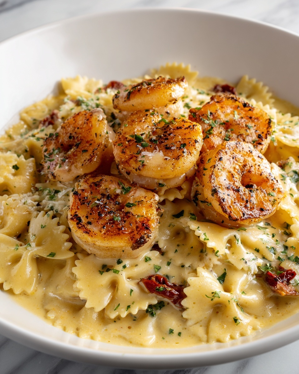 Creamy Garlic Shrimp Pasta Recipe - Recipe Image