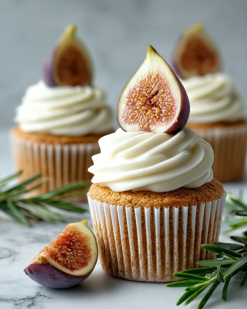 Fig Cupcakes with Honey Cream Cheese Frosting Recipe - Recipe Image