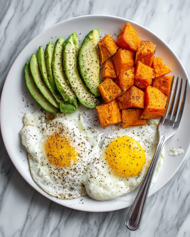 Soft Scramble and Roasted Sweet Potato Plate Recipe