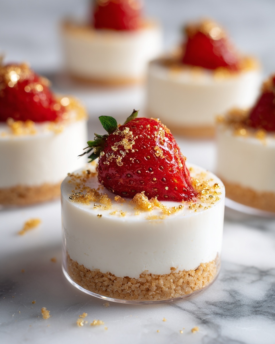 Mini Strawberry Crunch Cheesecake Bites Recipe - Recipe Image