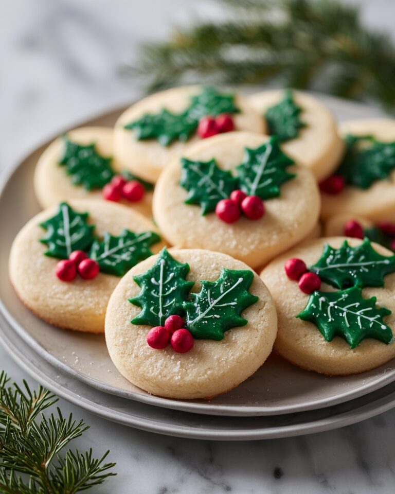 Holly and Berry Sugar Cookies Recipe