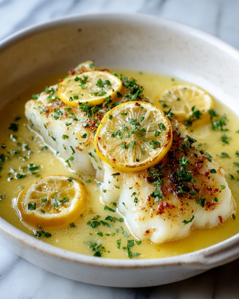Baked Cod with Lemon and Garlic Recipe - Recipe Image