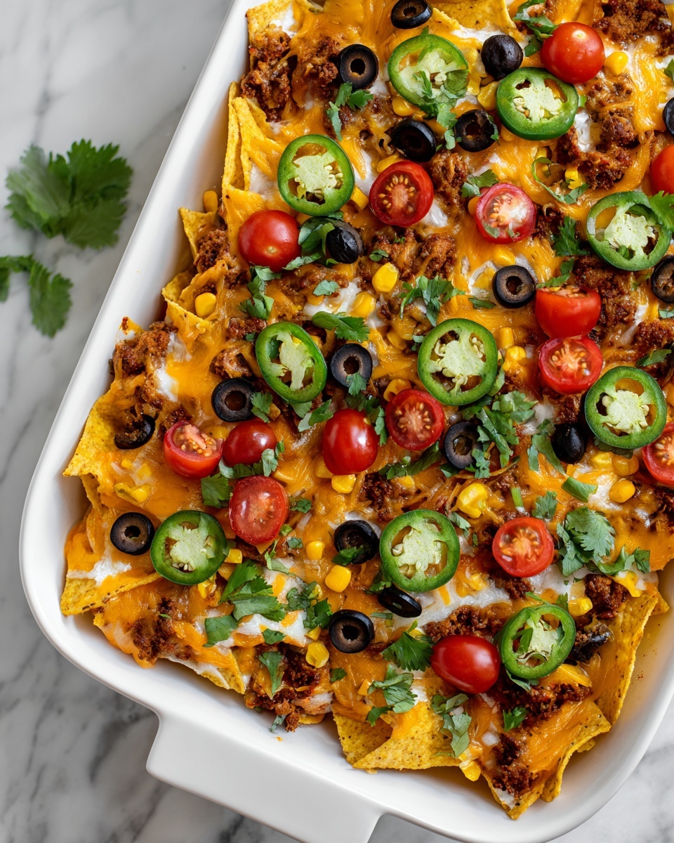 Beef Nacho Casserole Recipe - Recipe Image