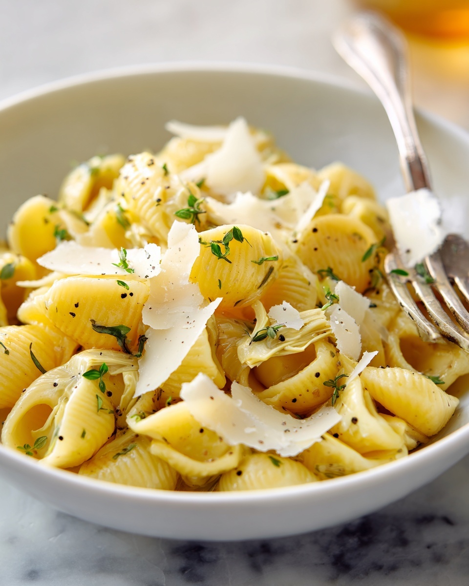 Orzo with Lemon and Artichokes Recipe - Recipe Image