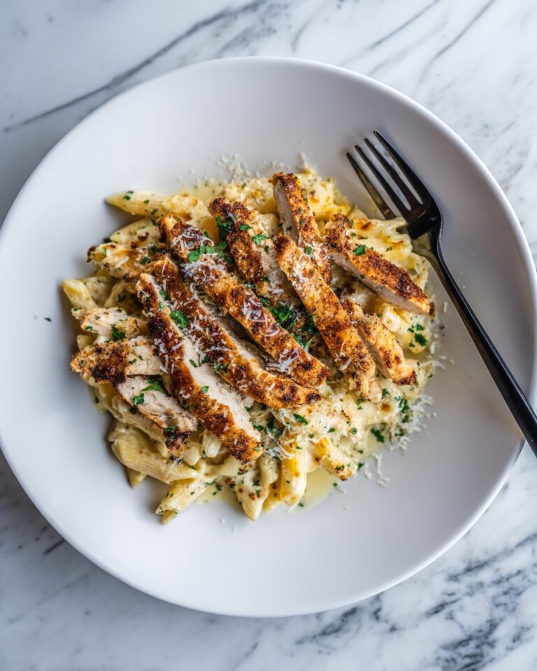 Garlic Parmesan Chicken and Pasta Recipe