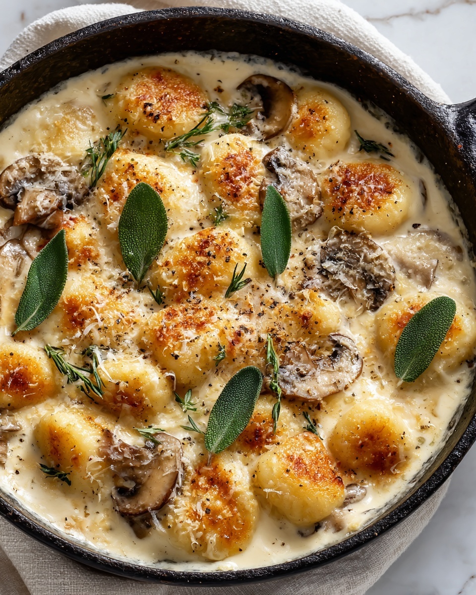 Gnocchi with Truffle Parmesan Sauce Recipe - Recipe Image
