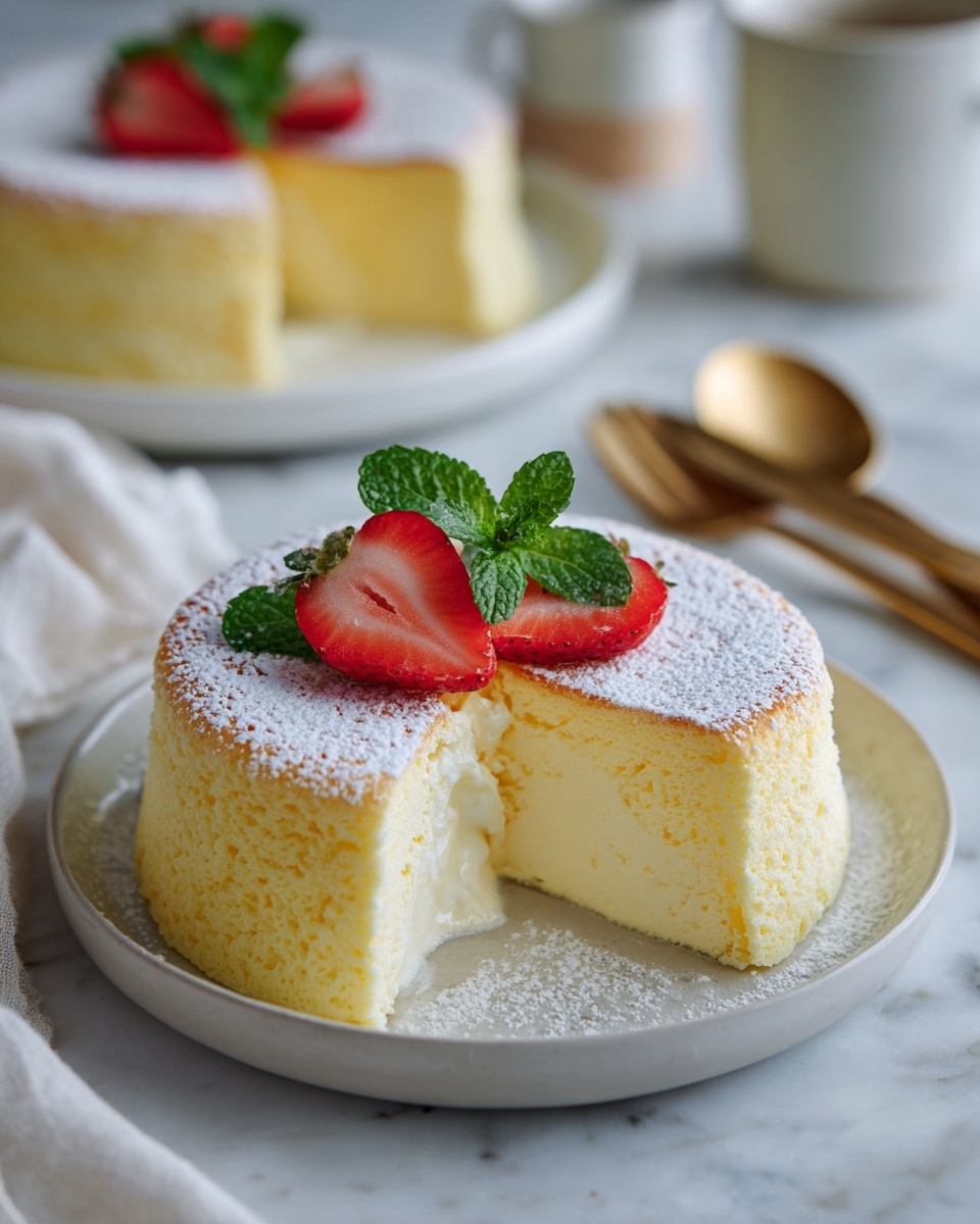 Japanese Cotton Cheesecake Recipe - Recipe Image