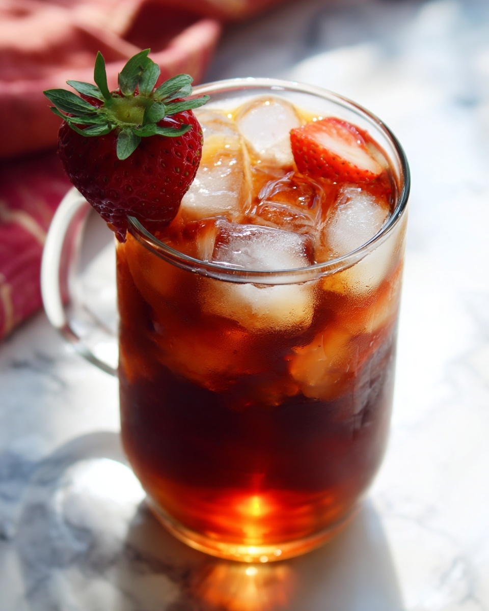 Strawberry Sweet Tea Recipe - Recipe Image