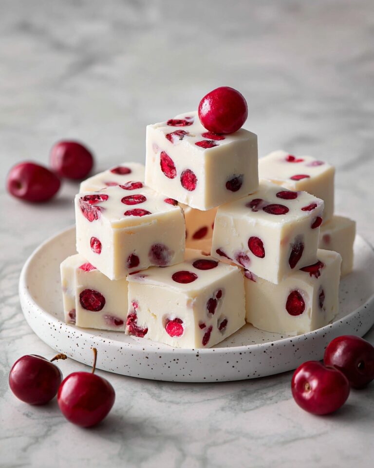 White Chocolate Cherry Fudge Recipe