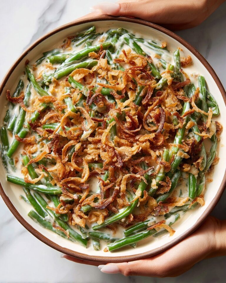Easy Cream Cheese Green Bean Casserole Recipe