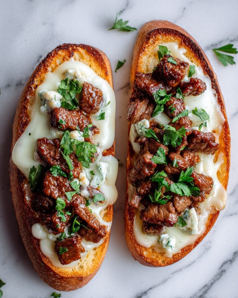 Steak Garlic Cheese Bread Recipe
