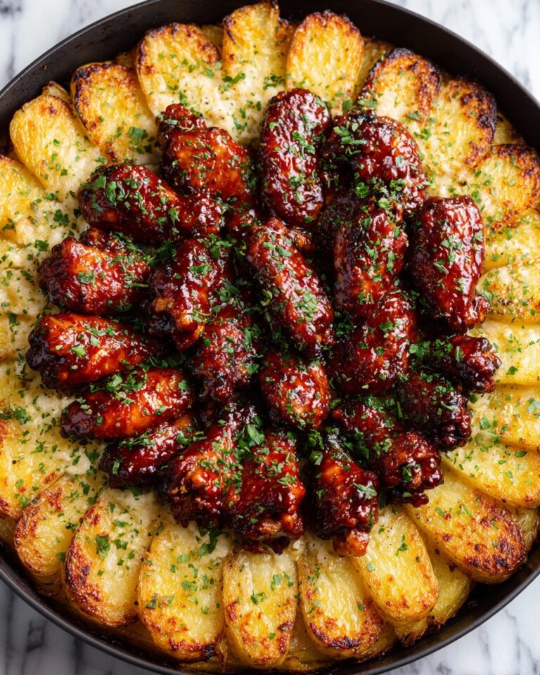 Finger-Lickin’ Good Chicken Wings with Crispy Potatoes Recipe
