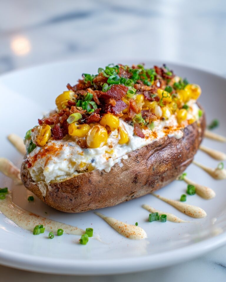 Loaded Baked Potatoes with Cheddar, Bacon Aioli, and Green Onions Recipe
