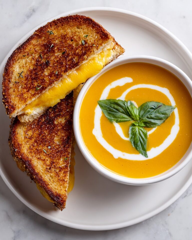 Easy Tomato Soup with Grilled Cheese Recipe
