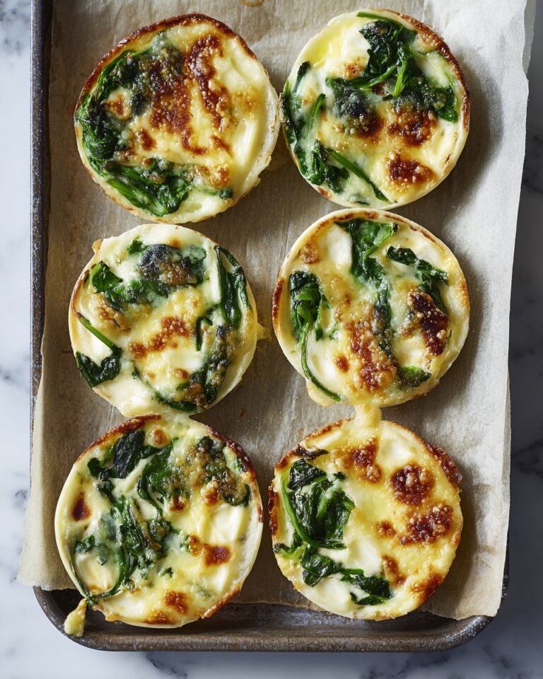 Spinach Dip Cheese Crisps Recipe