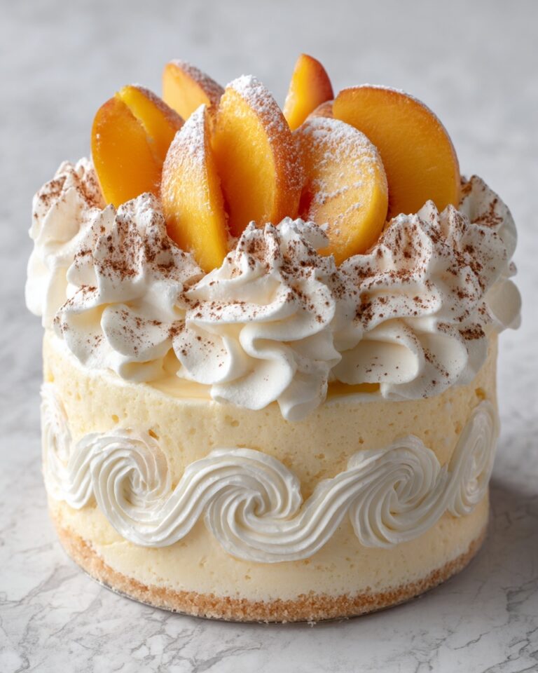 Peaches and Cream Punch Bowl Cake Recipe