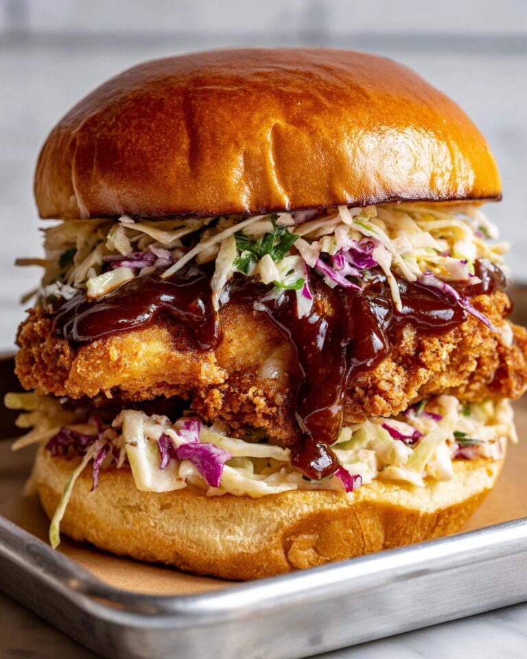 Fried Buffalo Chicken Sandwiches with Blue Cheese Slaw Recipe