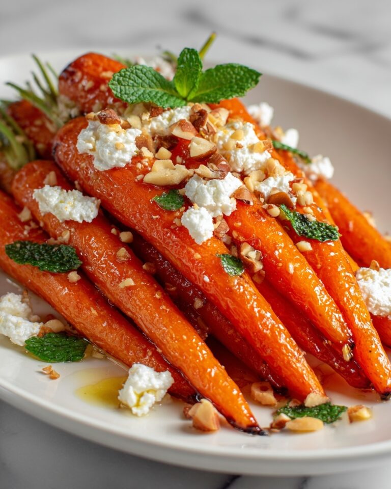 Roasted Carrots with Whipped Ricotta and Hot Honey Recipe