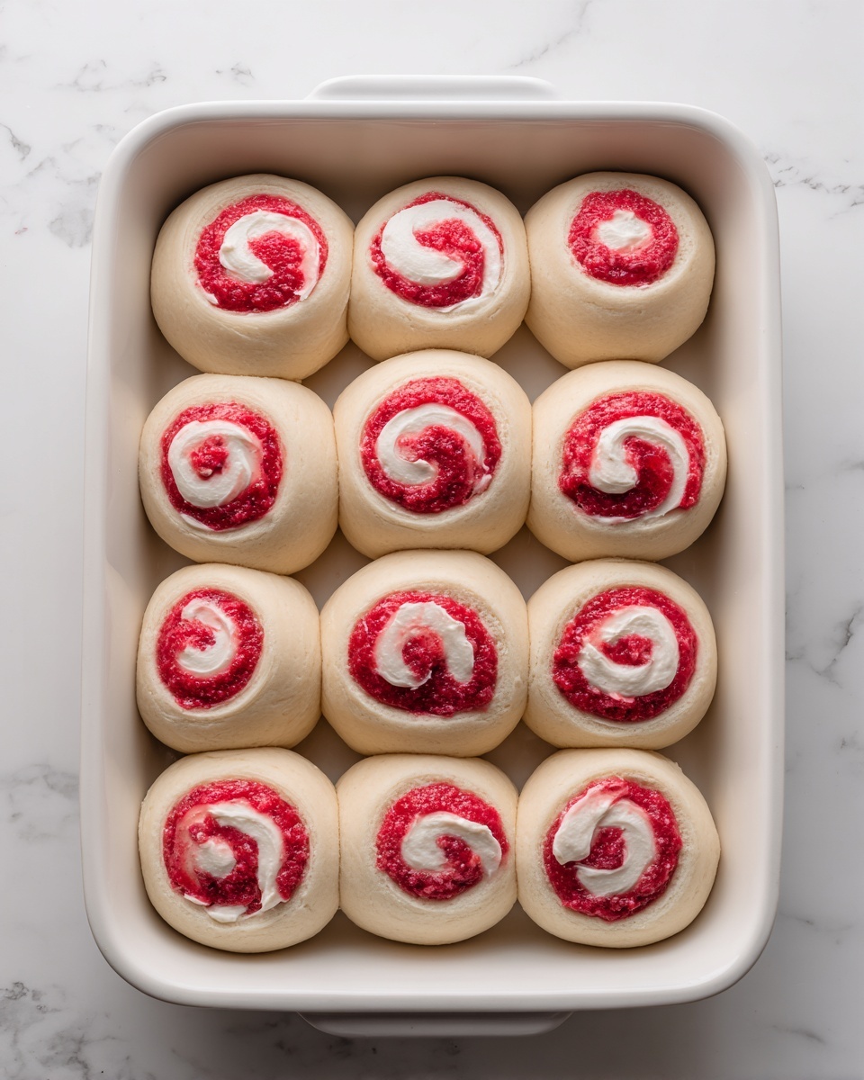 Strawberry Cheesecake Cinnamon Rolls Recipe - Recipe Image