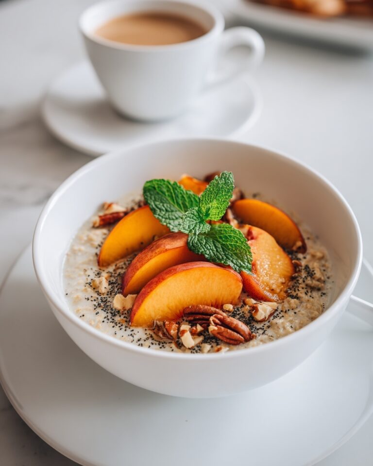 Peaches & Cream Oatmeal Recipe