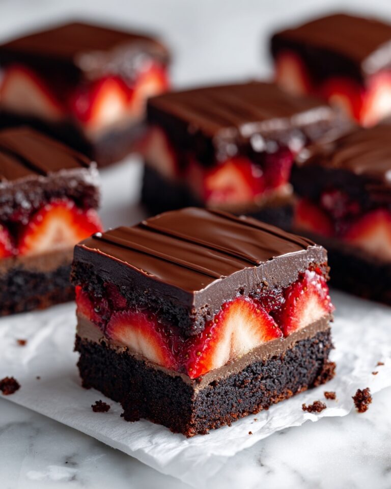 Chocolate-Covered Strawberry Brownies Recipe