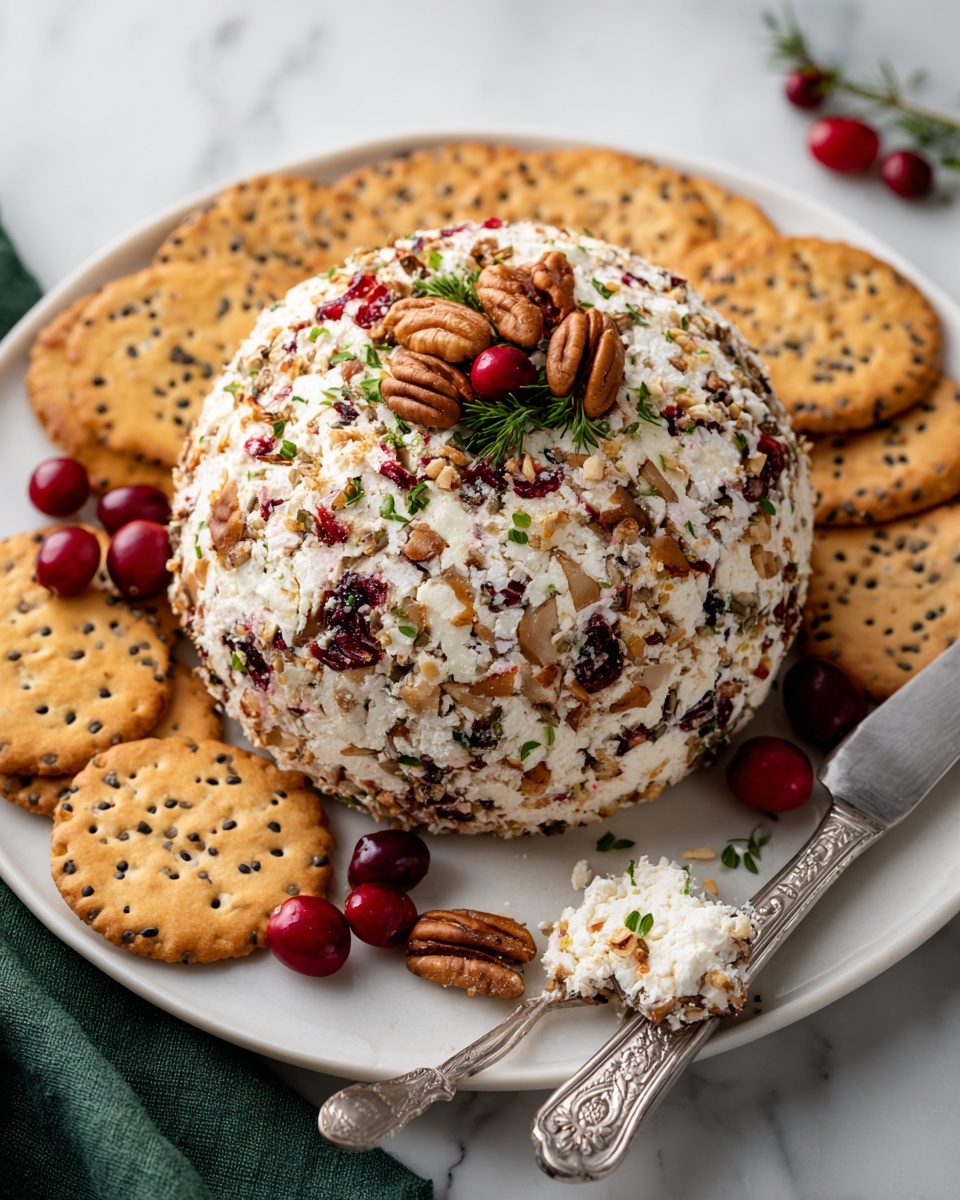 Cranberry Pecan Cheese Ball Recipe - Recipe Image