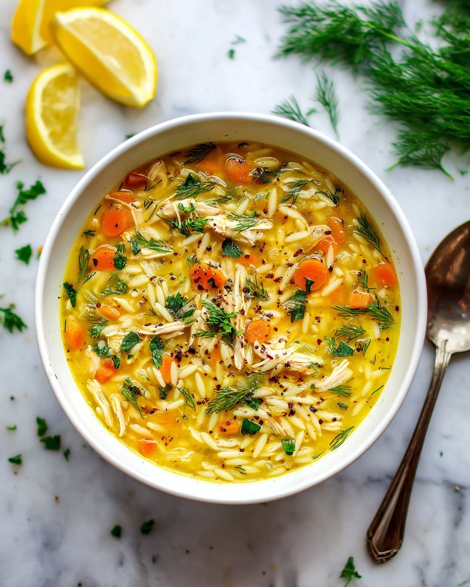 Mediterranean Lemon Chicken Soup Recipe - Recipe Image