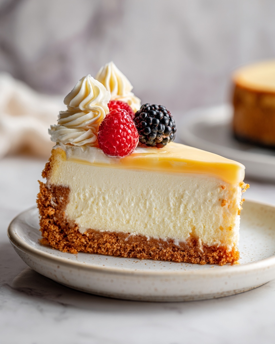 Creamy Baked Cheesecake Recipe - Recipe Image