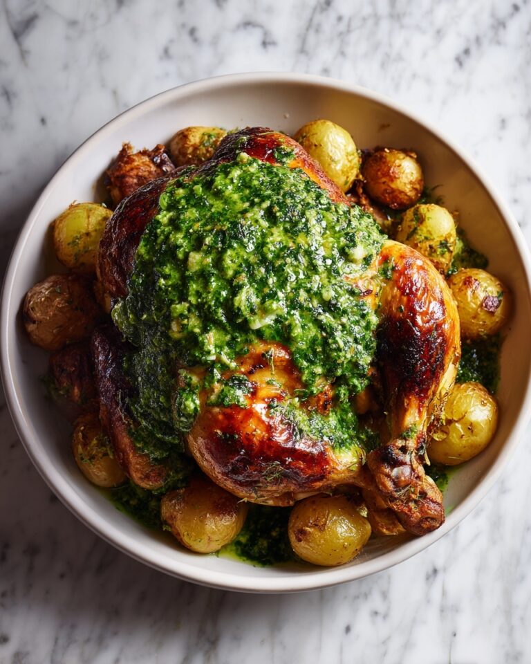 Mouthwatering Red Chimichurri Whole Roasted Chicken Recipe