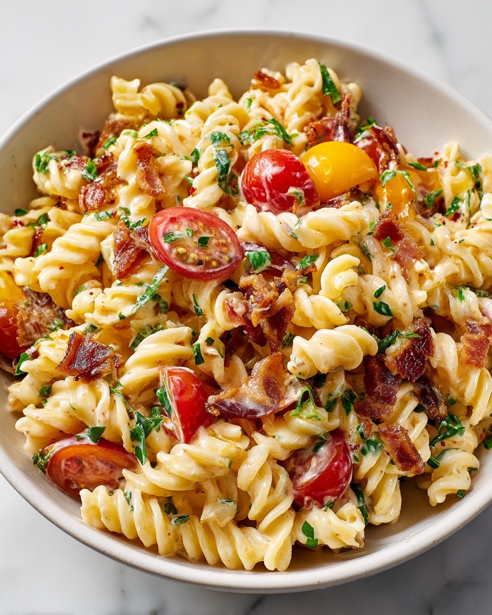 Ranch BLT Pasta Salad Recipe - Recipe Image