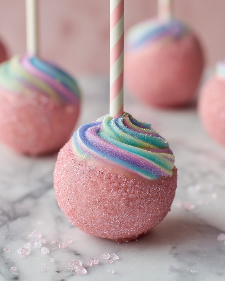 Cotton Candy Swirl Candy Apples Recipe