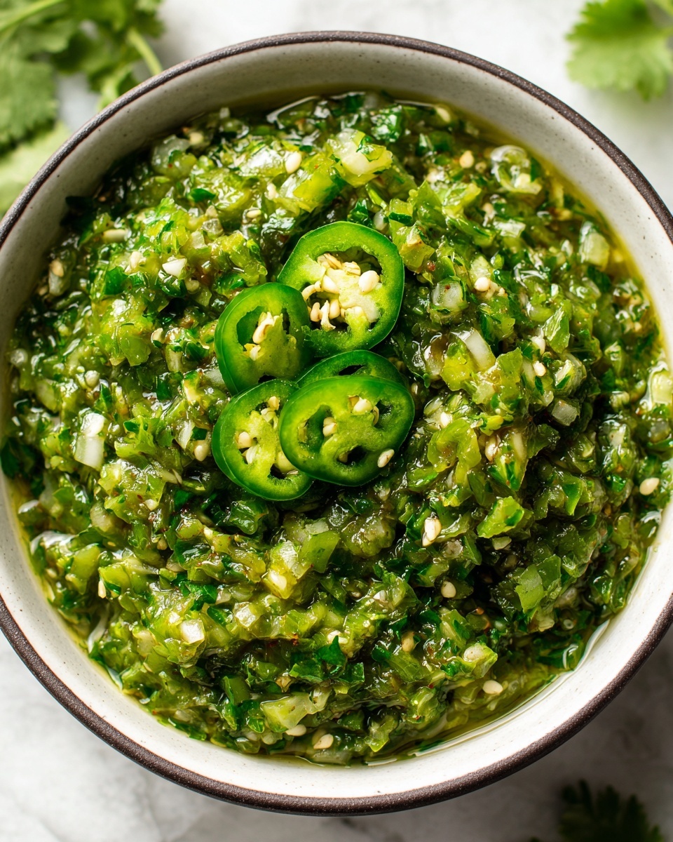 Cilantro-Lime Jalapeño Salsa Recipe - Recipe Image