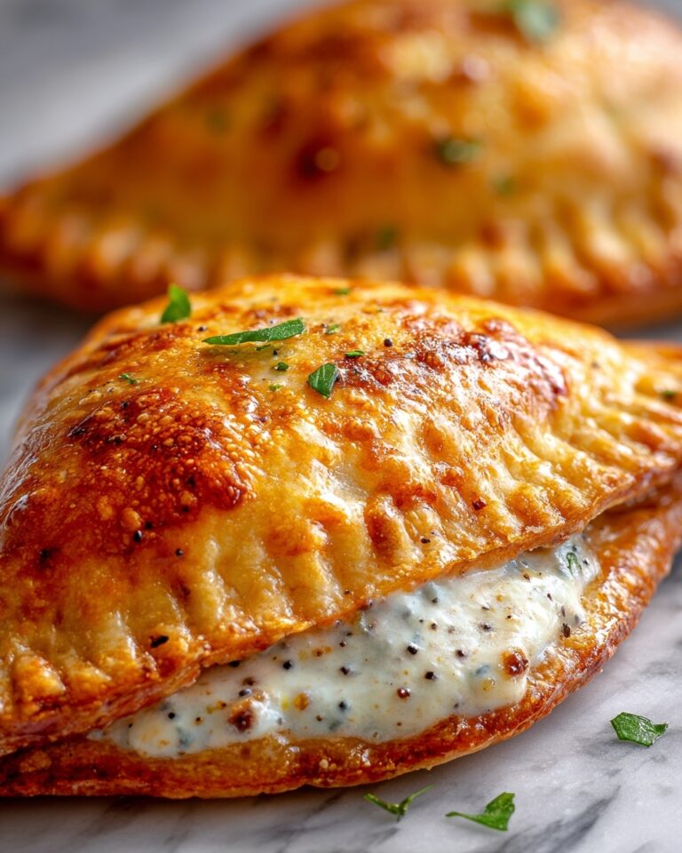 Chicken Alfredo Air Fryer Calzones Recipe