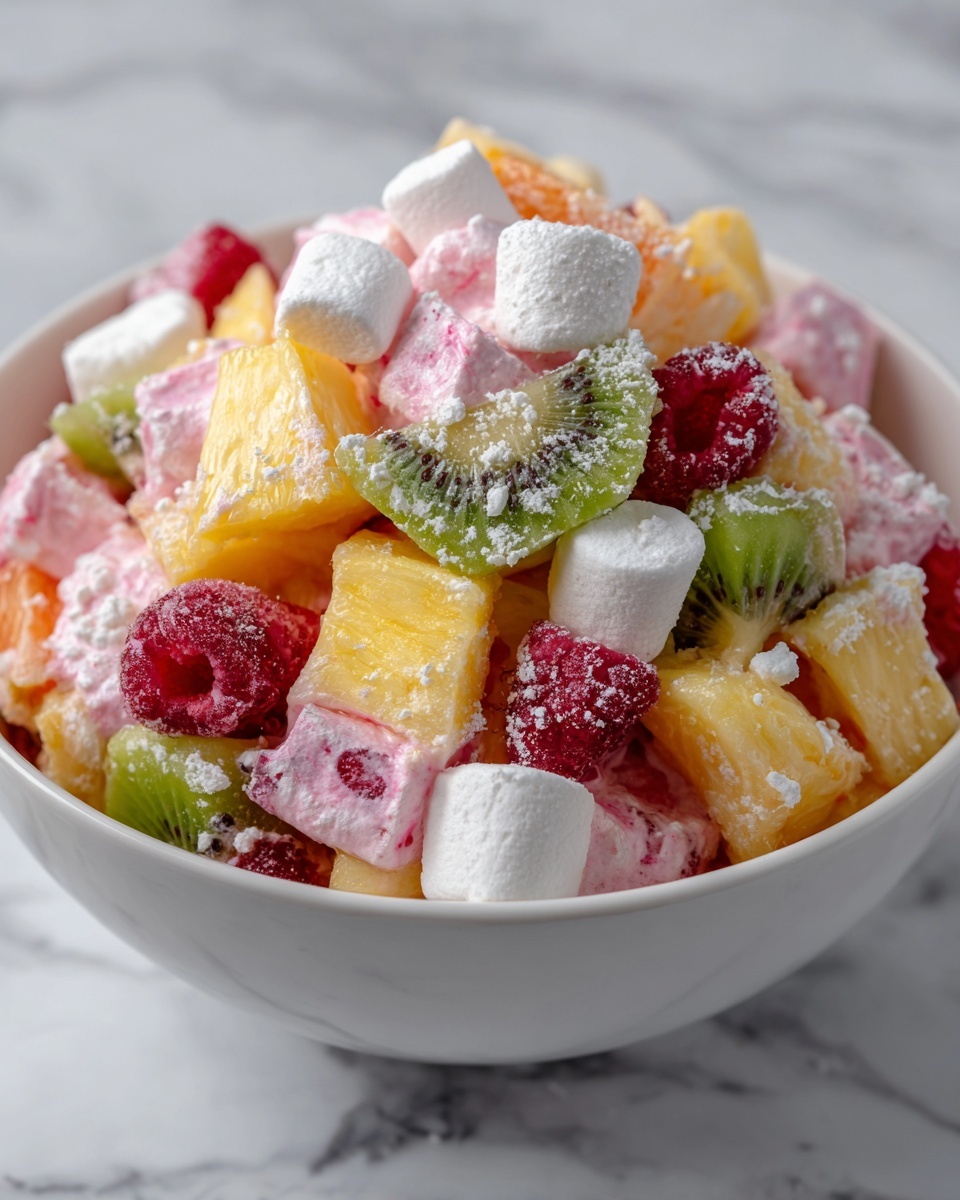 Easter Cheesecake Fruit Fluff Recipe - Recipe Image