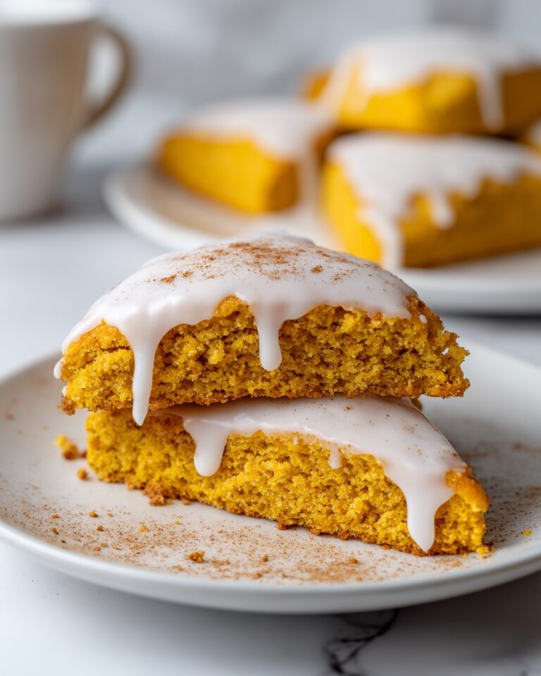 Pumpkin Scones with Spiced Glaze Recipe