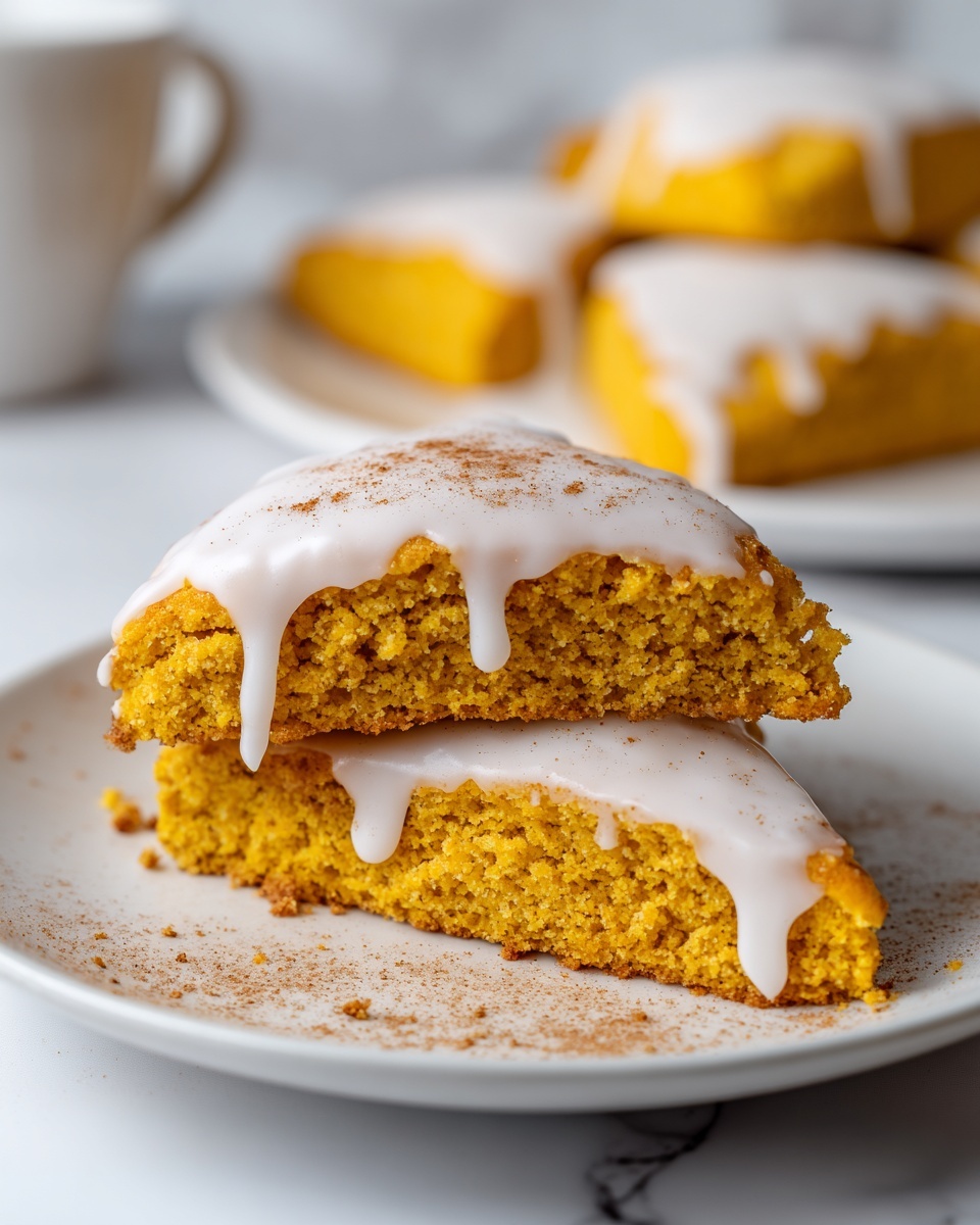 Pumpkin Scones with Spiced Glaze Recipe - Recipe Image