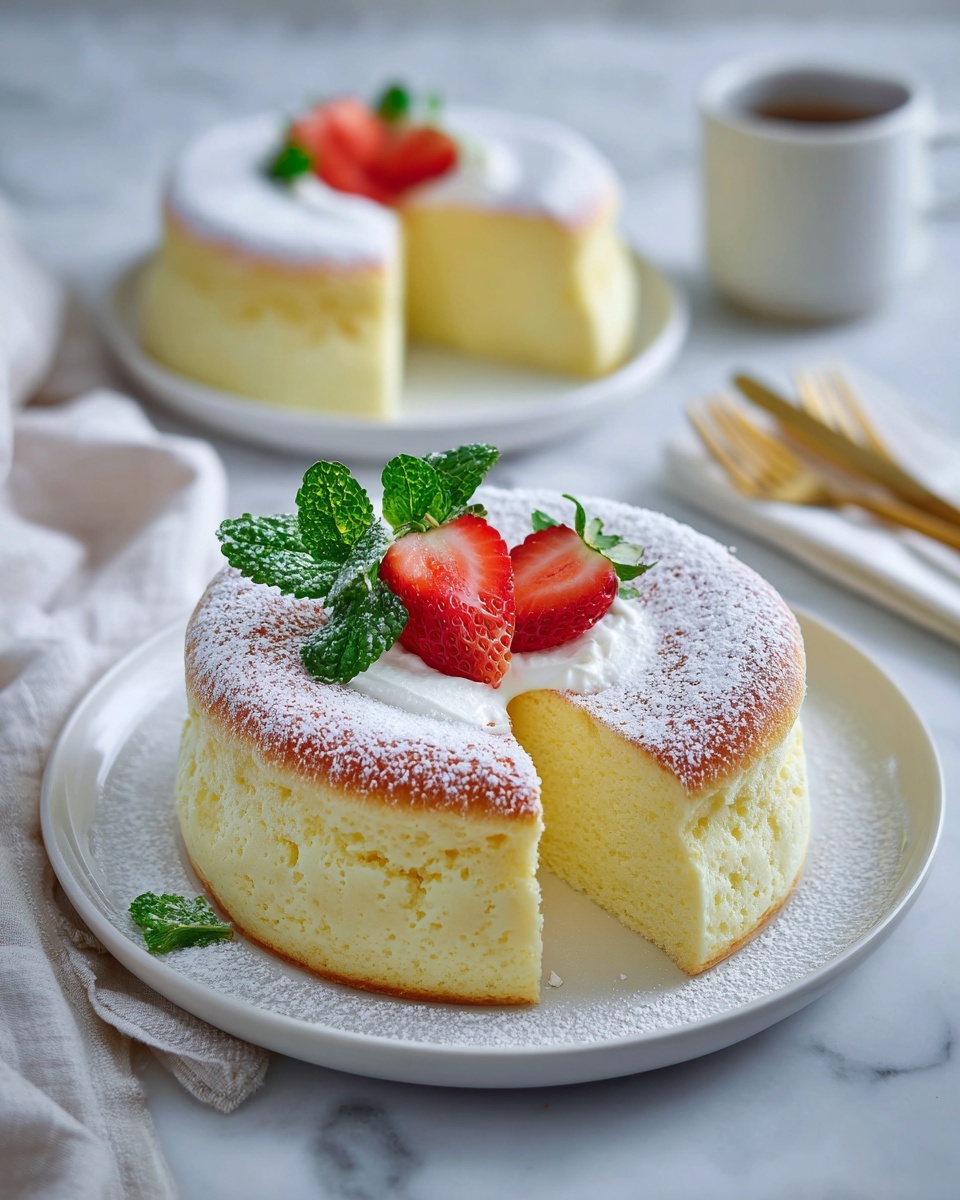 Japanese Cotton Cheesecake Recipe - Recipe Image