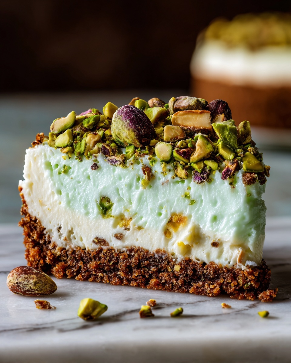 Decadent Pistachio Cream Cheesecake Recipe - Recipe Image