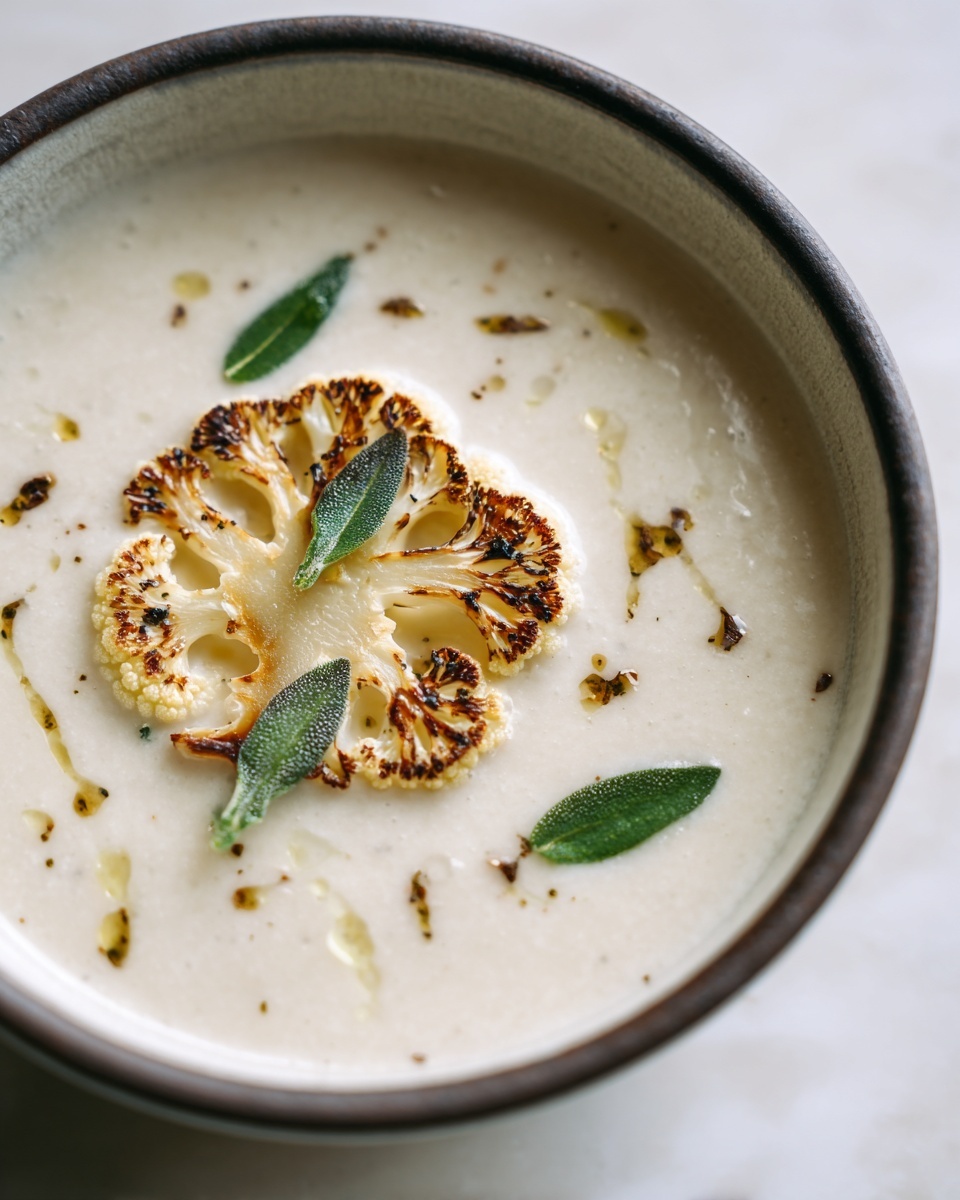 Creamy Roasted Cauliflower Soup Recipe - Recipe Image