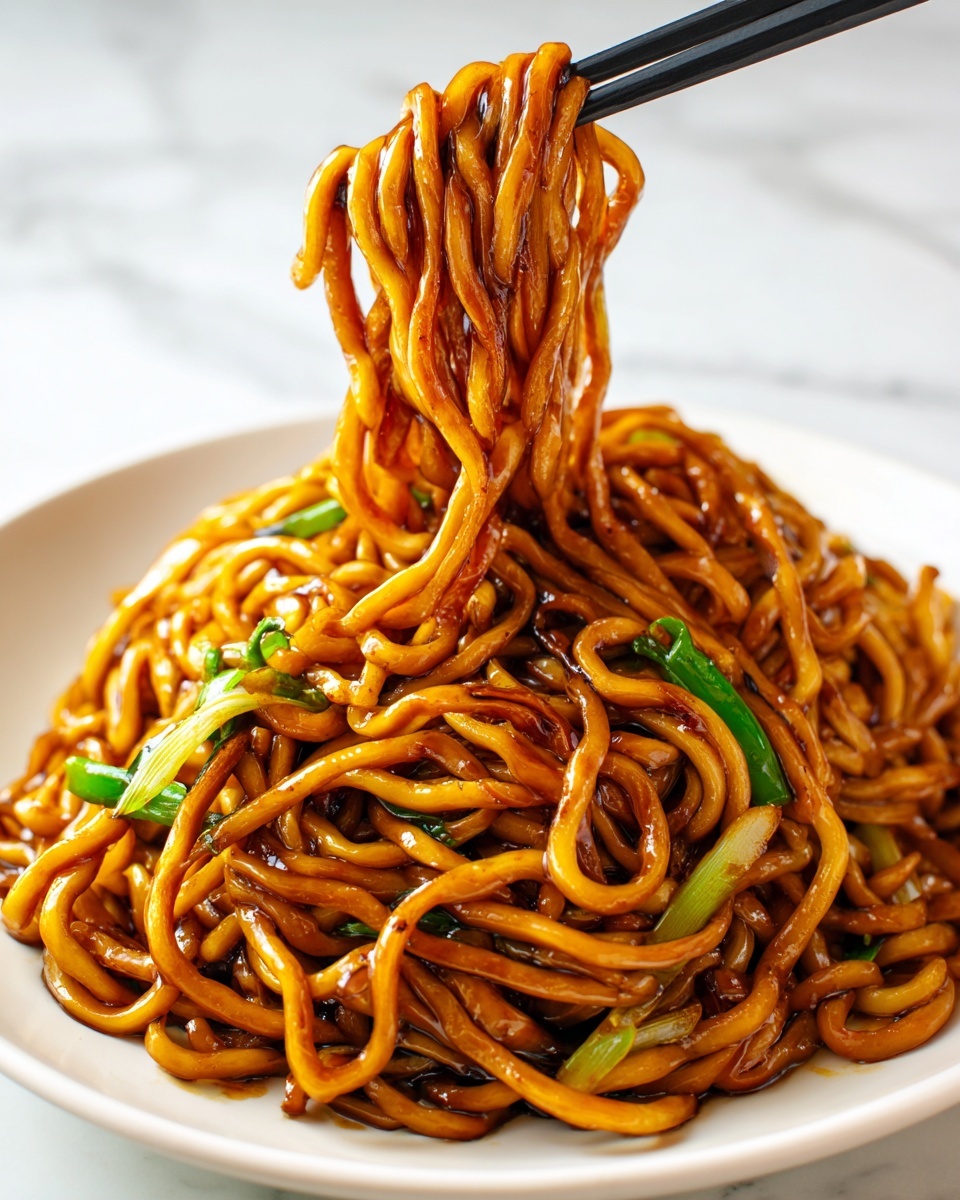 Soy Sauce Pan-Fried Noodles Recipe - Recipe Image