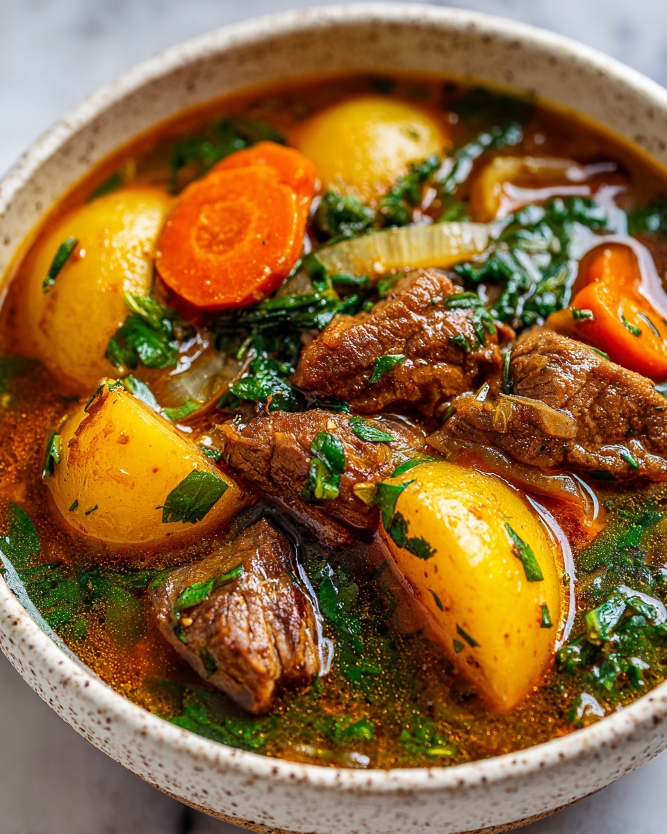 Easy Vegetable Beef Soup Recipe - Recipe Image